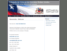 Tablet Screenshot of chile-uae.com
